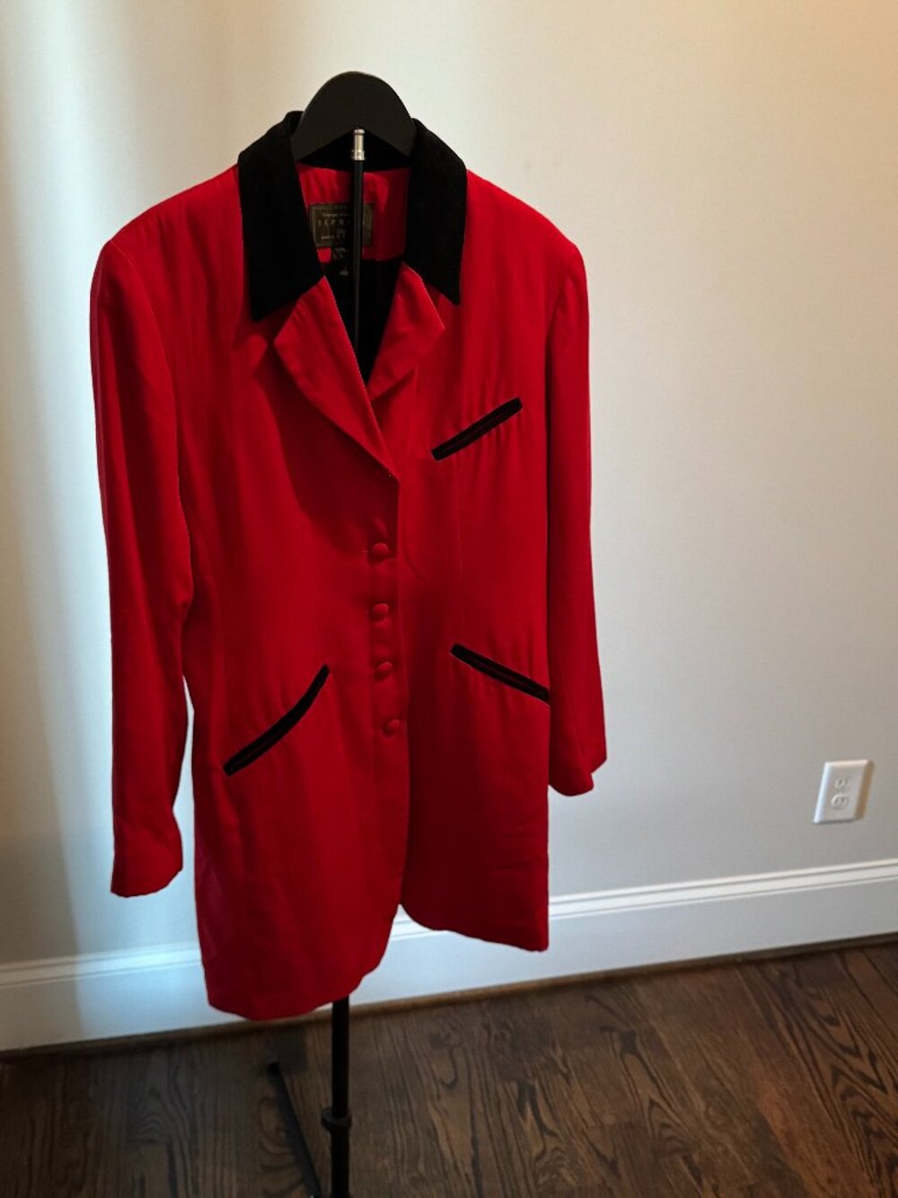 Express Red and Black Equestrian Jacket Size Large